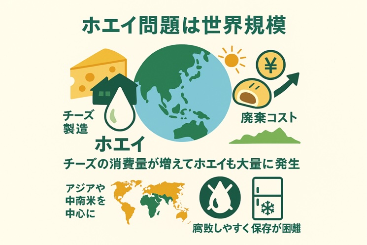 ホエイ問題は世界規模